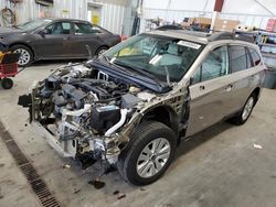 Salvage cars for sale at Mcfarland, WI auction: 2017 Subaru Outback 2.5I Premium