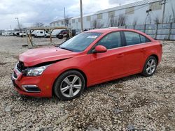 Salvage cars for sale at Franklin, WI auction: 2015 Chevrolet Cruze LT