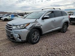 Salvage cars for sale at Phoenix, AZ auction: 2019 Toyota Highlander SE