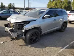 Salvage cars for sale at Rancho Cucamonga, CA auction: 2019 Toyota Highlander SE