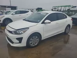 Salvage cars for sale at Grand Prairie, TX auction: 2022 KIA Rio LX