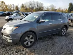 Salvage cars for sale at Portland, OR auction: 2012 Acura MDX Technology