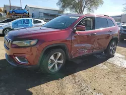 Salvage cars for sale at Albuquerque, NM auction: 2021 Jeep Cherokee Limited