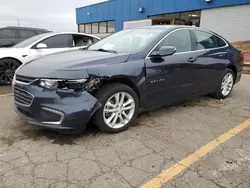 Salvage cars for sale at Woodhaven, MI auction: 2017 Chevrolet Malibu LT