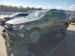 Salvage cars for sale at Windham, ME auction: 2015 Subaru Outback 2.5I Limited