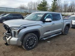 Vehiculos salvage en venta de Copart Davison, MI: 2022 Toyota Tundra Crewmax Limited