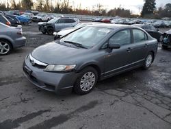 Salvage cars for sale at Portland, OR auction: 2010 Honda Civic VP