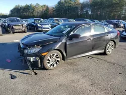 Salvage cars for sale at Exeter, RI auction: 2016 Honda Civic EX