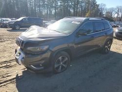 Salvage cars for sale at North Billerica, MA auction: 2019 Jeep Cherokee Limited