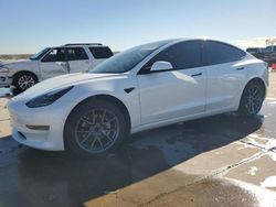 Salvage cars for sale at Grand Prairie, TX auction: 2021 Tesla Model 3