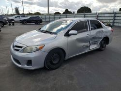 Salvage cars for sale at Miami, FL auction: 2013 Toyota Corolla Base