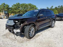 Salvage cars for sale from Copart Houston, TX: 2020 Ford Explorer XLT