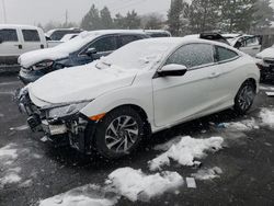 Honda salvage cars for sale: 2019 Honda Civic LX