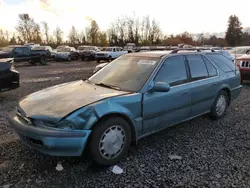 Salvage cars for sale at Portland, OR auction: 1991 Honda Accord EX