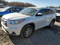 Salvage cars for sale at Windsor, NJ auction: 2014 Toyota Highlander LE