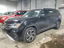 Salvage cars for sale at Franklin, WI auction: 2021 Volkswagen Atlas SEL Premium