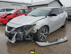 Salvage cars for sale at Pekin, IL auction: 2017 Nissan Maxima 3.5S