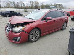 Salvage cars for sale at Spartanburg, SC auction: 2015 Subaru Impreza Sport