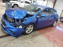 Salvage cars for sale from Copart Angola, NY: 2017 Chevrolet Cruze LT