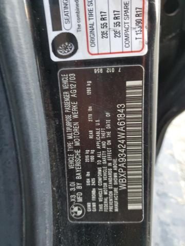 2004 BMW X3 3.0I