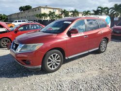 Nissan salvage cars for sale: 2014 Nissan Pathfinder S