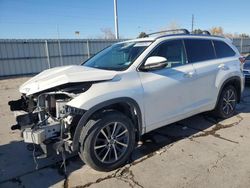 Salvage cars for sale at Littleton, CO auction: 2017 Toyota Highlander SE