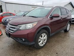 Salvage cars for sale at Pekin, IL auction: 2012 Honda CR-V EXL