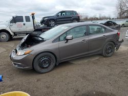 Salvage cars for sale at London, ON auction: 2012 Honda Civic LX