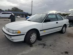 Salvage cars for sale at Orlando, FL auction: 1991 Acura Integra RS