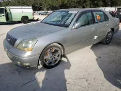 Salvage cars for sale at Ocala, FL auction: 2002 Lexus LS 430