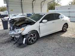 Salvage cars for sale at Augusta, GA auction: 2016 Honda Accord LX