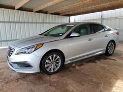 Salvage cars for sale at Andrews, TX auction: 2017 Hyundai Sonata Sport