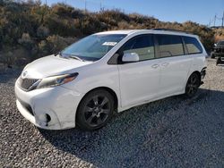 Salvage cars for sale at Reno, NV auction: 2016 Toyota Sienna SE