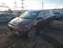 Salvage cars for sale at Elgin, IL auction: 2014 Honda Odyssey Touring