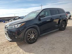 Salvage cars for sale at Andrews, TX auction: 2018 Toyota Highlander SE