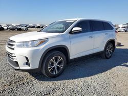 Salvage cars for sale at San Diego, CA auction: 2019 Toyota Highlander LE