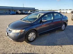 Salvage cars for sale at Harleyville, SC auction: 2006 Honda Civic Hybrid