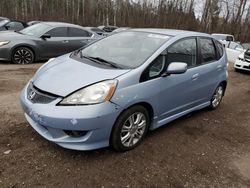 Salvage cars for sale at Cookstown, ON auction: 2009 Honda FIT Sport