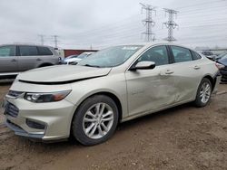 Chevrolet salvage cars for sale: 2016 Chevrolet Malibu LT