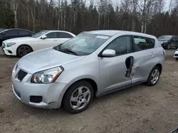 Pontiac salvage cars for sale: 2009 Pontiac Vibe