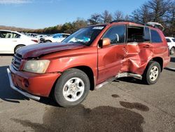 Salvage cars for sale at Brookhaven, NY auction: 2003 Toyota Highlander