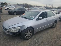 Salvage cars for sale at Hillsborough, NJ auction: 2004 Honda Accord EX