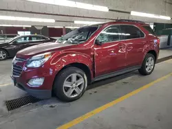 Chevrolet Equinox lt salvage cars for sale: 2016 Chevrolet Equinox LT