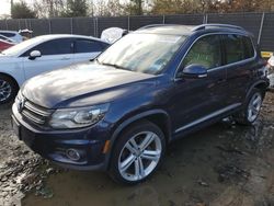 Salvage cars for sale at Waldorf, MD auction: 2014 Volkswagen Tiguan S