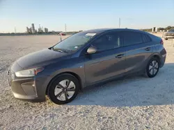 Salvage cars for sale at New Braunfels, TX auction: 2017 Hyundai Ioniq Blue