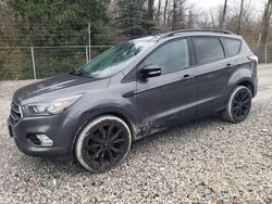 Salvage cars for sale at Northfield, OH auction: 2017 Ford Escape Titanium