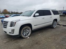 Salvage cars for sale from Copart Cleveland: 2017 Cadillac Escalade ESV Platinum