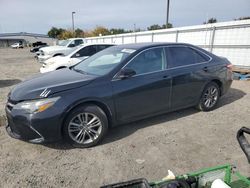 Salvage cars for sale at Sacramento, CA auction: 2016 Toyota Camry LE