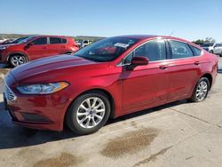 Salvage cars for sale from Copart Grand Prairie, TX: 2017 Ford Fusion S