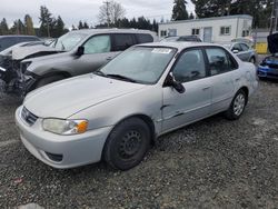 Vehiculos salvage en venta de Copart Graham, WA: 2002 Toyota Corolla CE